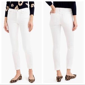 J. Crew Ecru Toothpick Ankle Jeans, 29